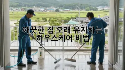 깨끗한 집, 오래 유지하는 하우스케어 비법!
